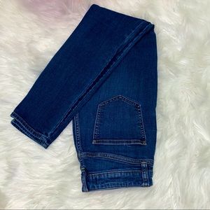 Womens blue denim skinny jeans